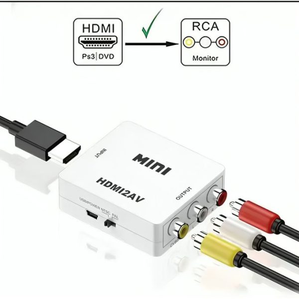 CONVERTER AV TO HDMI 1080P