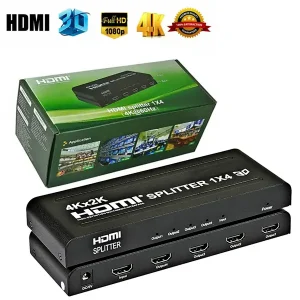 HDMI 4K 2K-1X4 Port Splitter 3D UHD