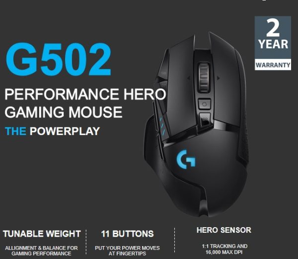 Logitech G502 HERO High Performance Gaming Mouse - Image 3