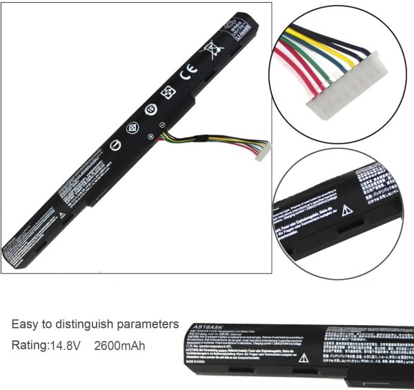 Acer Aspire E15 E5-475G 523G E5-575 AS16A7K AS16A8K AS16A5K Laptop Battery - Image 2