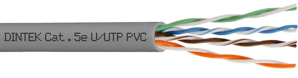 PowerPRO 4P Cat.5e U/UTP 24AWG PVC Cable - Gray