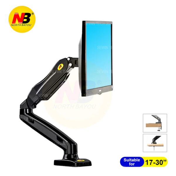 Model F80 - Gas Strut Desktop Monitor Mount