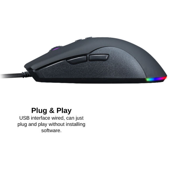 MIKUSO Wired RGB Gaming Mouse XM-56U - Image 5