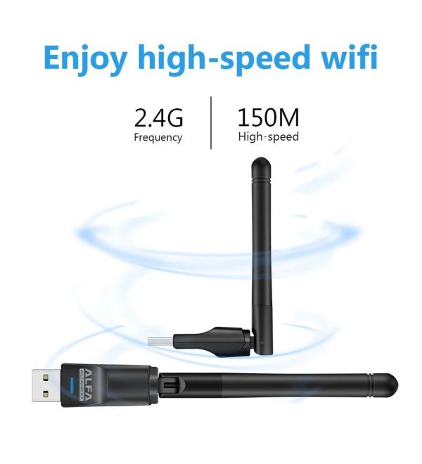 ALFA Wireless WiFi USB Network Adapter with Antenna UW07