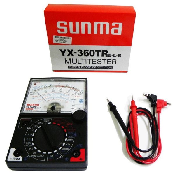 SUNMA ANALOG MULTIMETER YX-360TR Fuse Diode Protection DC & AC