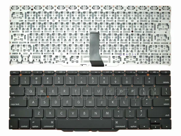APPLE Keyboard Fit Laptop Model MacBook Air 11 A1370 Mid 2011 MC968LLA (1.6 GHz Core i5) Mid 2011 MC969LLA (1.6 GHz Core i5) Mid 2011 MC969LLA (1.8 GHz Core i7) MacBook Air 11 A1465 Mid 2012 MD223LLA (1.7 GHz Core i5) Mid 2012 MD224LLA (1.7 GHz Core i5) Mid 2012 MD224LLA (2.0 GHz Core i7) Mid 2013 MD711LLA (1.3 GHz Core i5) Mid 2013 MD712LLA (1.3 GHz Core i5) Mid 2013 MD712LLA (1.7 GHz Core i7) Early 2014 MD711LLB (1.4 GHz Core i5) Early 2014 MD712LLB (1.4 GHz Core i5) Early 2014 MD712LLB (1.7 GHz Core i7) Early 2015 MJVM2LLA (1.6 GHz Core i5 or 2.2 GHz Core i7) Early 2015 MJVP2LLA (1.6 GHz Core i5 or 2.2 GHz Core i7) Identifying Numbers APN# 661-6072 661-6629 661-7473