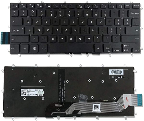 Dell Inspiron 13 7370 7373 7375 7466 7467 7368 7378 7460 7560 7569 7579 13 5368 5378 7368 P55F P56F Vostro 14 5468 V5468 5471 Inspiron P69G P83G P83G001 P58F P70F Vostro 3480 3481 3490 13-5368 13-5378 13-5379 Backlit Laptop Keyboard